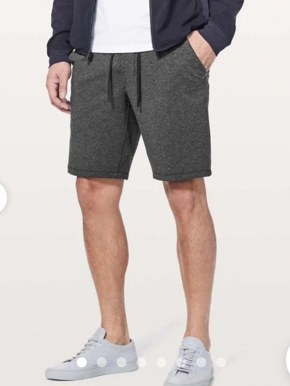 Lululemon Shorts Men's Small Charcoal Gray Knit Drawstring 10 Inch Inseam